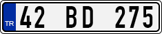 License plate of Turkey, Regular plates