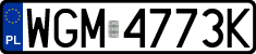 License plates of Poland, Regular car plates