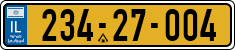 License plate of Israel, Regular plates