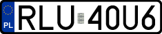 License plates of Poland, Regular car plates