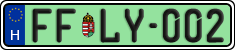 license plates of Hungary, Regular plates (2022)