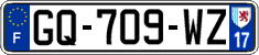 French license plate, SIV (ordinary)