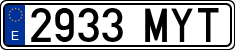 License plates of Spain, Ordinary (2000)