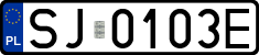 License plates of Poland, Regular car plates