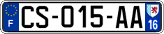 French license plate, SIV (ordinary)