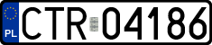 License plates of Poland, Regular car plates