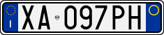License plate of Italy, Cars (1994 year series)