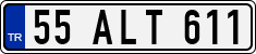 License plate of Turkey, Regular plates
