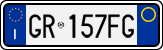 License plate of Italy, Cars (1994 year series)
