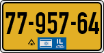 License plate of Israel, Regular plates