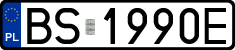 License plates of Poland, Regular car plates