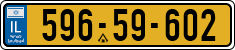 License plate of Israel, Regular plates
