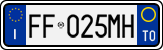 License plate of Italy, Cars (1994 year series)