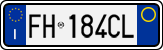 License plate of Italy, Cars (1994 year series)