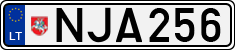 License plate of Lithuania, Cars