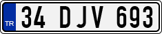 License plate of Turkey, Regular plates