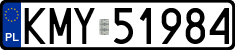 License plates of Poland, Regular car plates