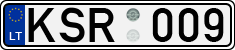 License plate of Lithuania, Cars