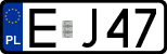 License plates of Poland, Regular car plates