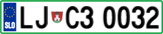 License plate of Slovenia, Vanity Plates