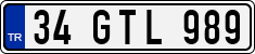 License plate of Turkey, Regular plates