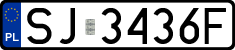 License plates of Poland, Regular car plates