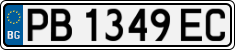 License plate of Bulgaria, Cars