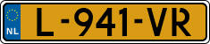 License plate of the Netherlands, Cars