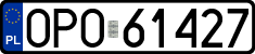 License plates of Poland, Regular car plates