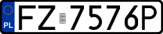 License plates of Poland, Regular car plates