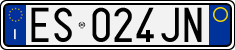 License plate of Italy, Cars (1994 year series)