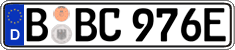 German license plate, Electric vehicles