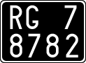 License plate of Italy, Cars (1927 year series)