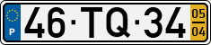 License plate of Portugal, Regular plates