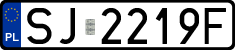 License plates of Poland, Regular car plates