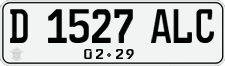 License plate of Indonesia, Regular plates