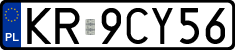 License plates of Poland, Regular car plates