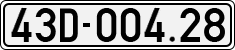 License plate of Vietnam, Cars