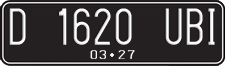 License plate of Indonesia, Regular plates