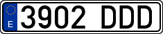 License plates of Spain, Ordinary (2000)