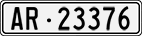 License plate of Switzerland, Cars