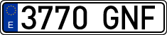 License plates of Spain, Ordinary (2000)
