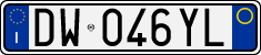 License plate of Italy, Cars (1994 year series)