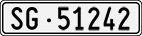 License plate of Switzerland, Cars