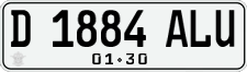 License plate of Indonesia, Regular plates