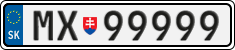 License plate of Slovakia, Vanity Plates