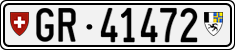 License plate of Switzerland, Cars