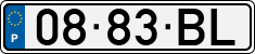License plate of Portugal, Regular plates