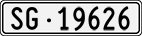 License plate of Switzerland, Cars