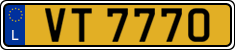 License plate of Luxembourg, 2003 year system